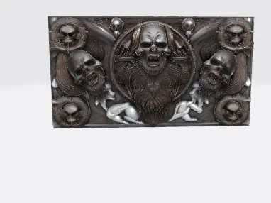 skull carving