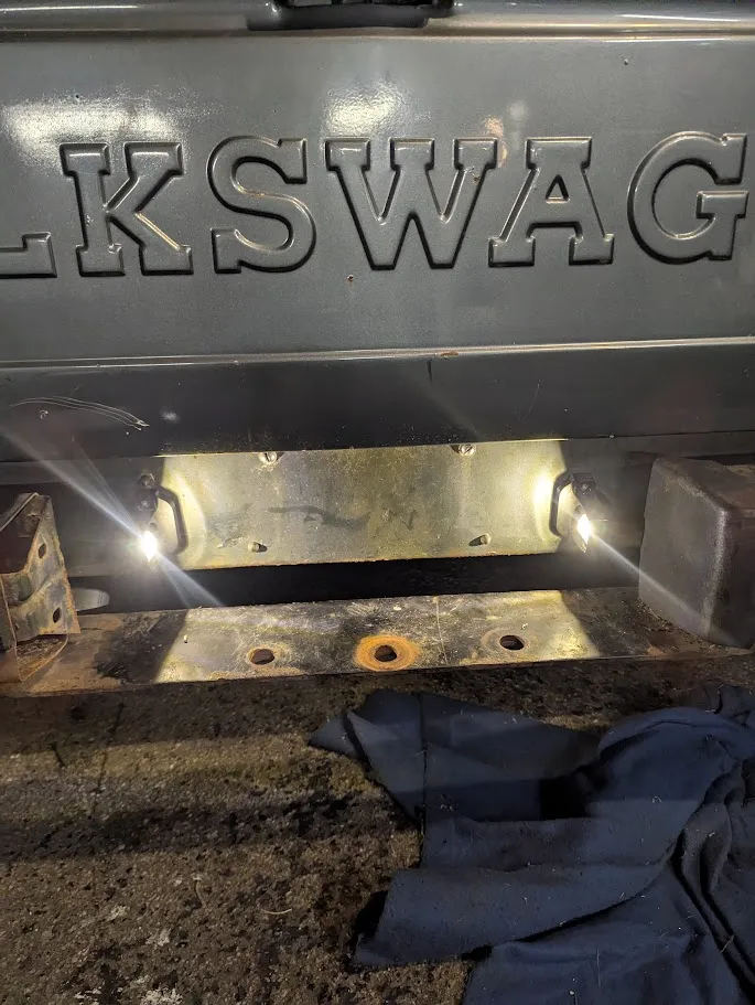 Plate light adapter, MK1 Rabbit Pickup