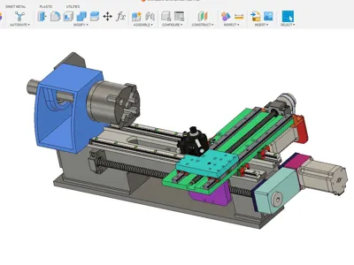 Mini Lathe 8x14 800x300 CNC Linear Rail Conversion
