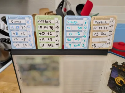 DM Screen Card Rail