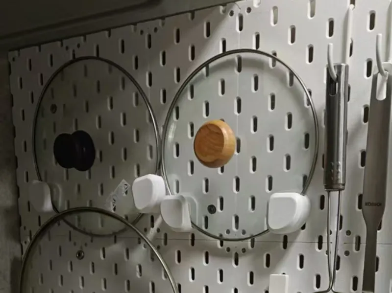 洞洞板锅盖架子
