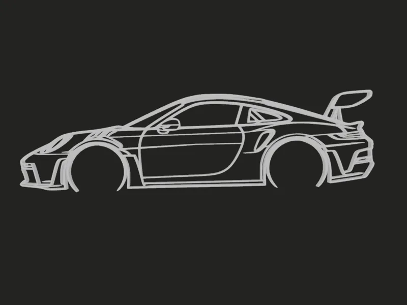 P.GT3 RS 992.2 WALL ART