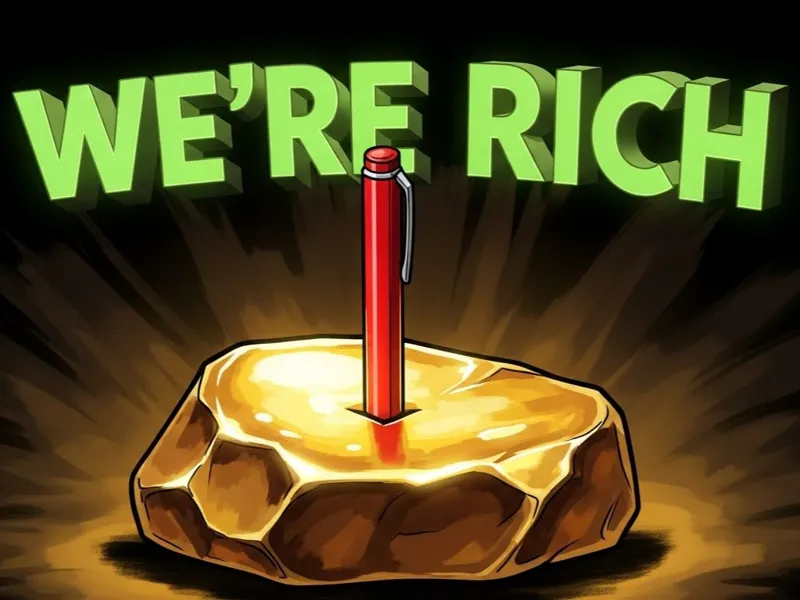 We´re Rich Pen Holder