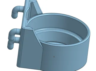 Skadis Halter für Vakuumpumpe 