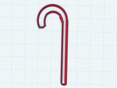 Candy Cane Cookie Cutter (No AMS)