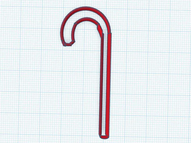 Candy Cane Cookie Cutter (No AMS)