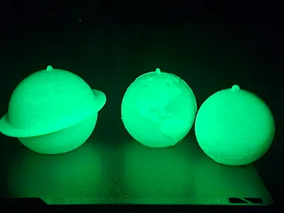 planet christmas balls