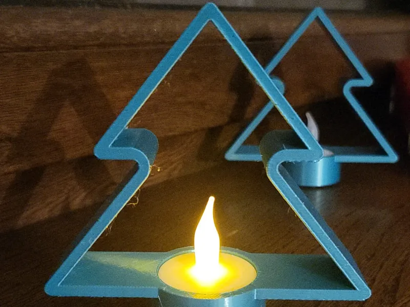 Christmas tree tealight