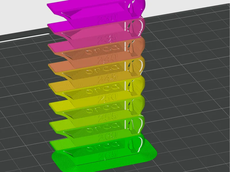 PETG Temp Tower 230-265 - .2 layer height
