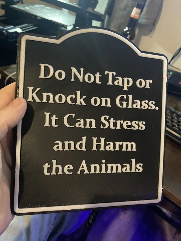 Fish Tank and Aquarium Warning Sign