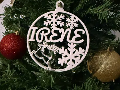 Irene Christmas ornament