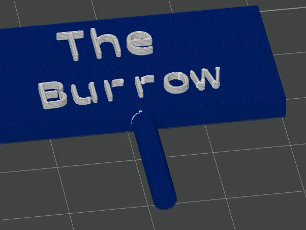The Burrow sign