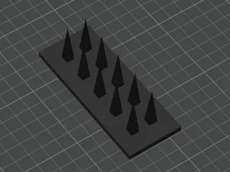 Cat spike for garden Door