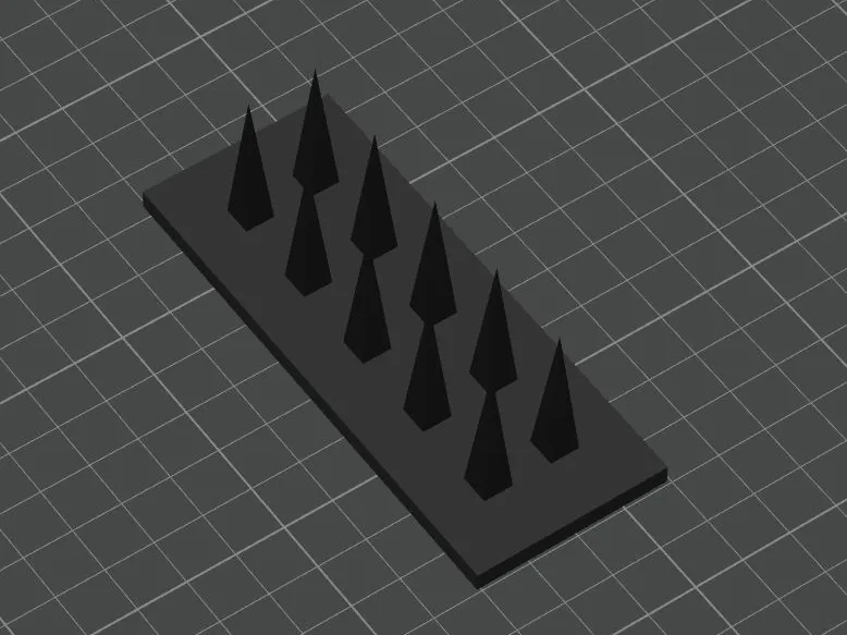Cat spike for garden Door