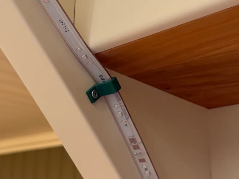 Philips Hue Lightstrip Plus wall mount