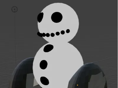 Snowman on Wheels
