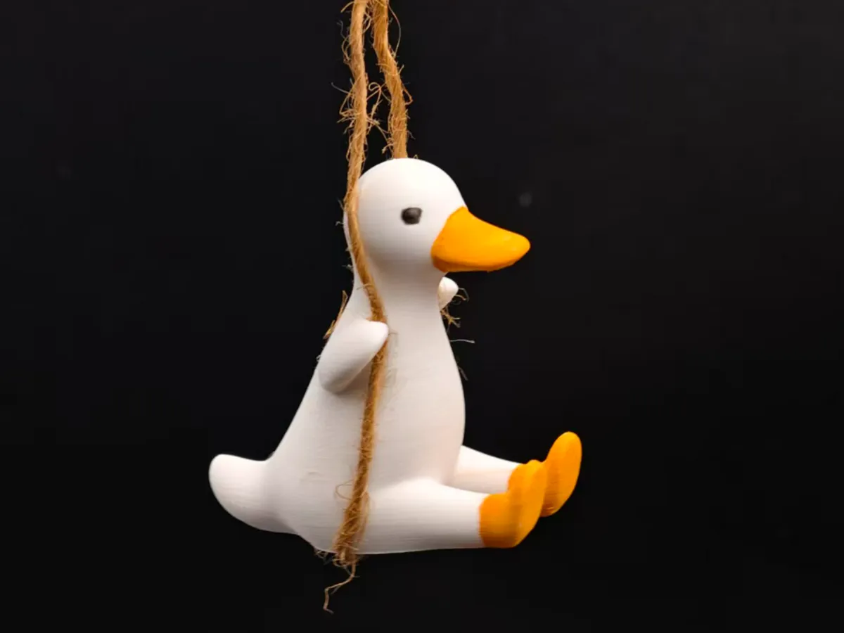 Quack Quack Quack Swing Duck Pendant Free 3d Print Model Makerworld
