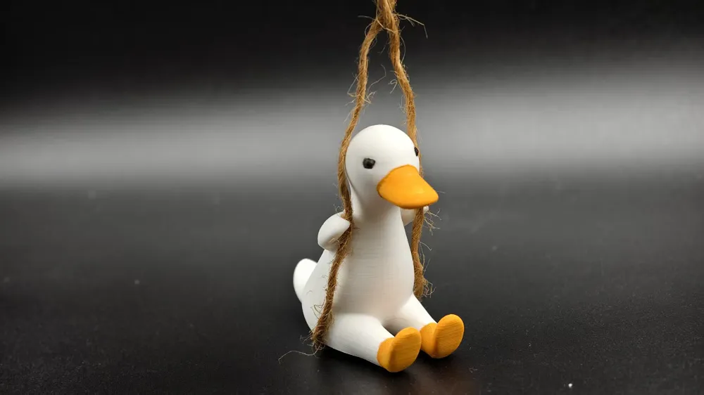 Quack Quack Quack Swing Duck Pendant Free 3d Print Model Makerworld