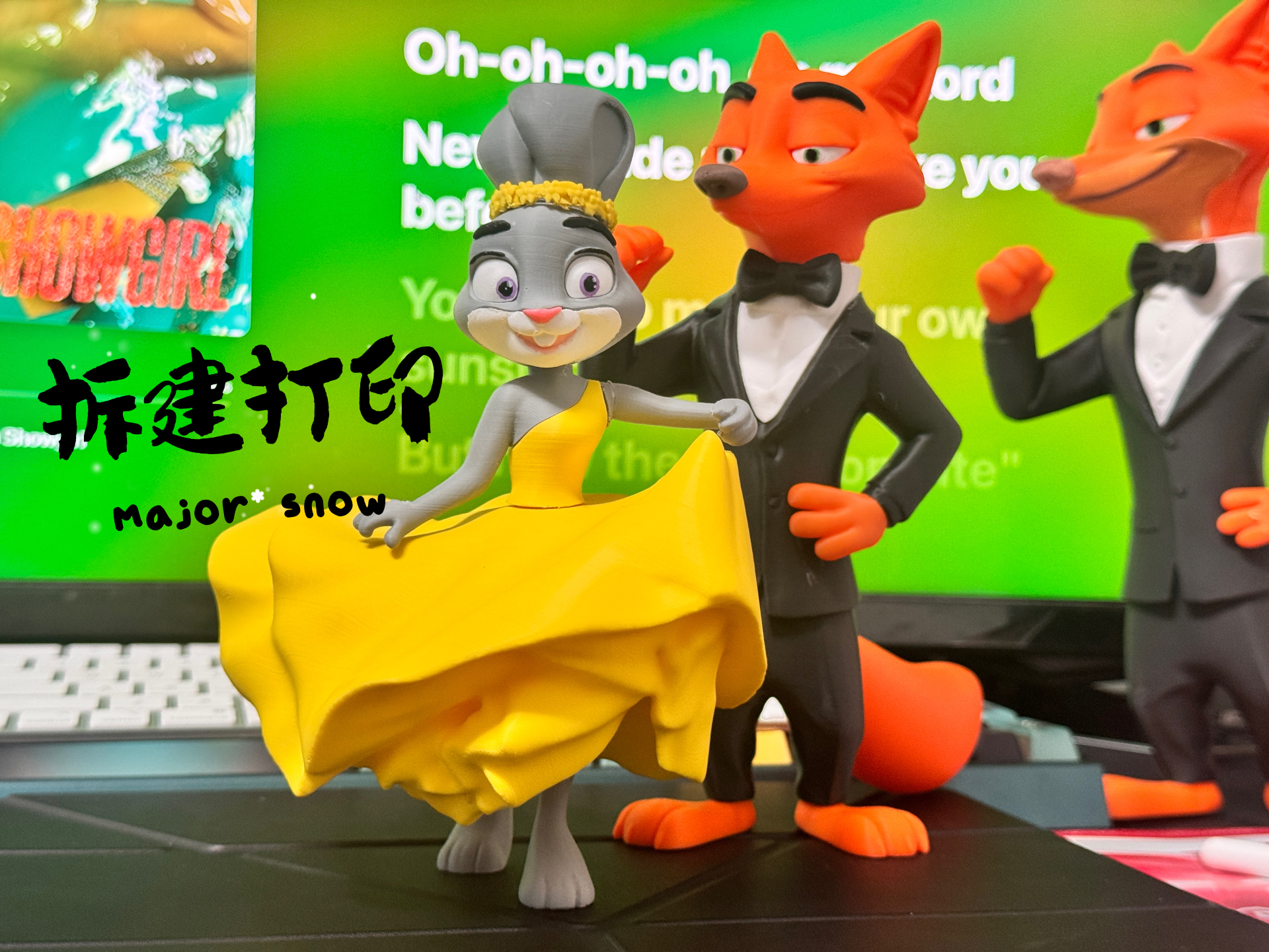 3Dプリント ズートピア ジュディモデル ゲイリーとニックがメイン