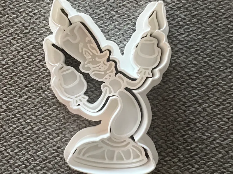 Lumiere - beauty and the beast cookie cutter