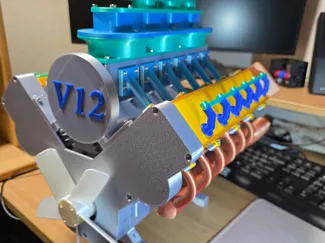 V12 DOHC Supercharged Engine