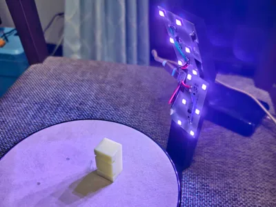LED Light Stand for Post-Curing a Photopolymerization 3D Printer