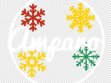 Adorno navideño con nombre Amparo