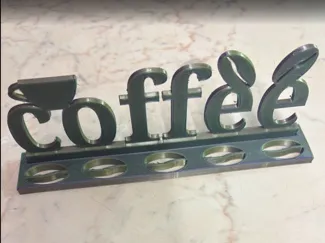 Coffee stand decoration