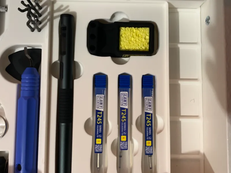 T80P soldering iron drawer for gridfinity