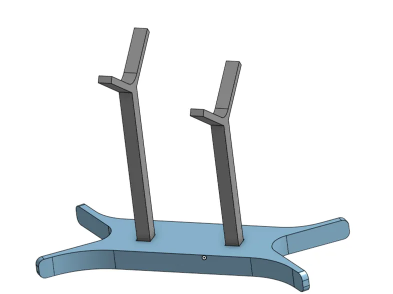 model rocket display(based on estes rocket cradle)