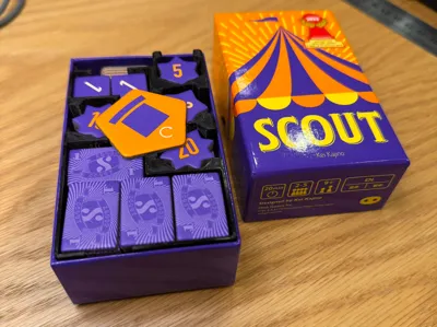 SCOUT insert compatible with sleeved card