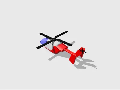 Simple air glacier helicopter 