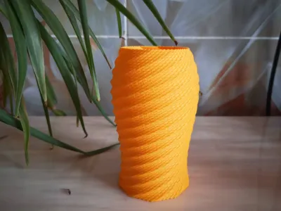 Imitation Fabric Ripple Pen Holder