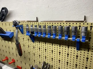 1/2" Ratsche / Ratchet & Nüsse EU-Pegboard