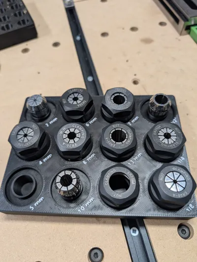 Gridfinity ER20 Collet Holder