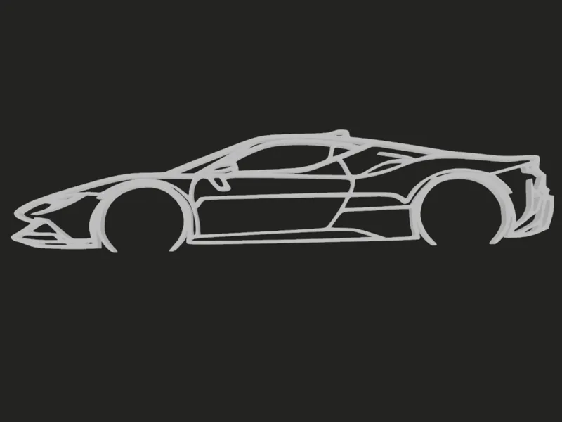 F.SF90 STRADALE SIMPLE WALL ART