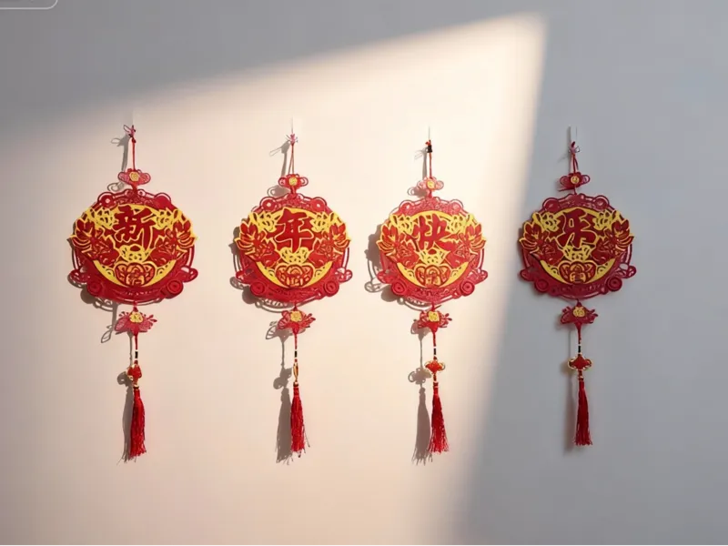 2026年马年春节“新年快乐”挂件窗花
