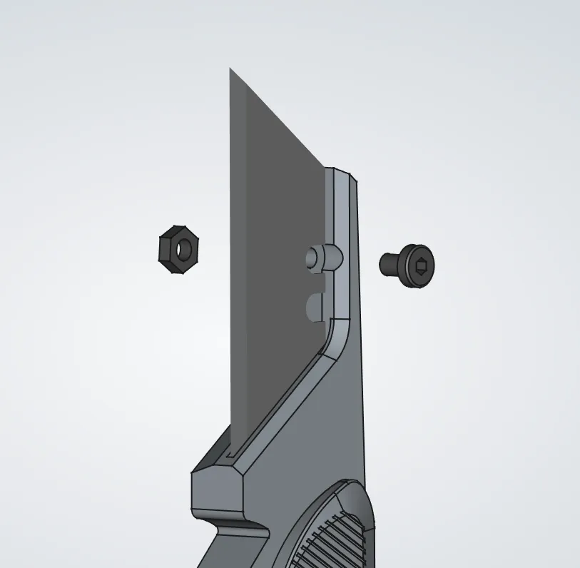 step 2, use an m3x5mm screw and an m3 nut