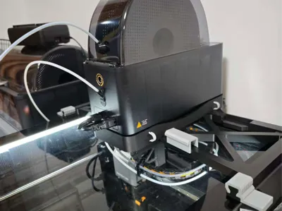 ams_ht printing TPU top mount idle fixing block + customized improved version of filament outlet