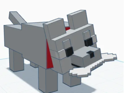 Minecraft Dog (Rufus)