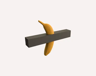Banana mountable Wall Art