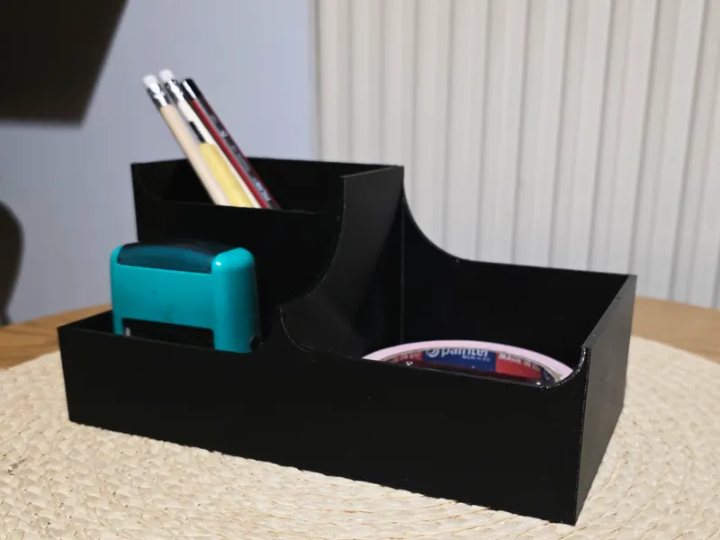 Three-Compartment Desk Organizer 