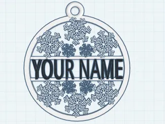 Custom Snowflake Ornament 