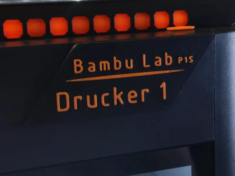 P1S Drucker Schild
