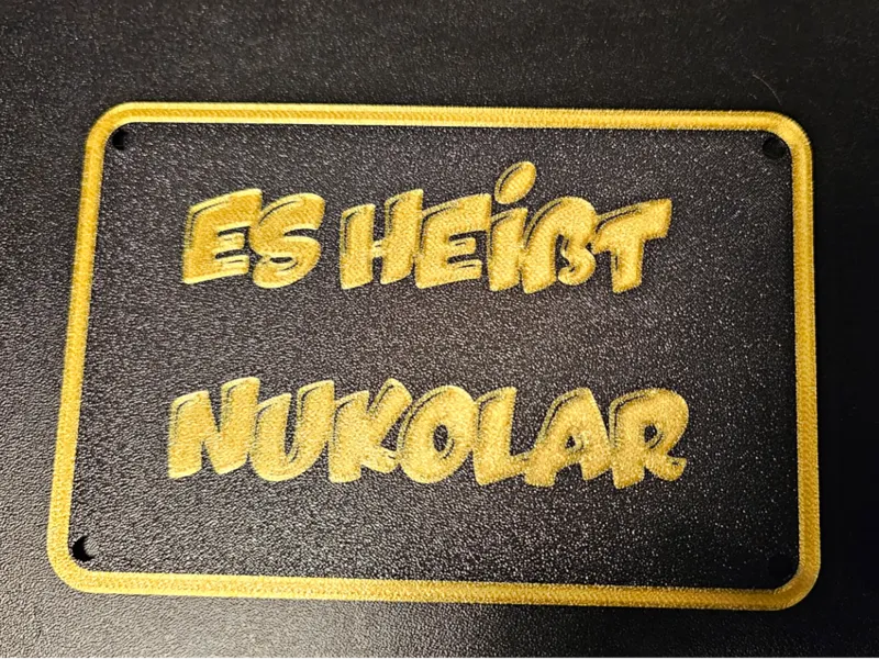 Schild Nukolar