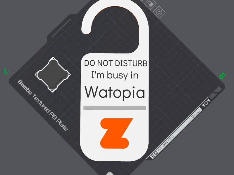 Zwift Door Sign
