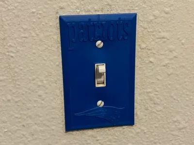 patriots light switch cover