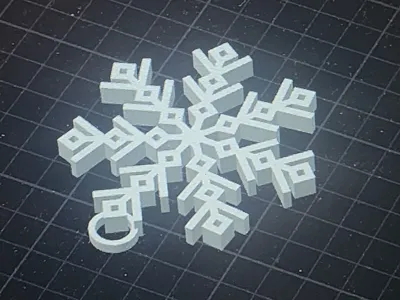 Snow flake ornament pendant
