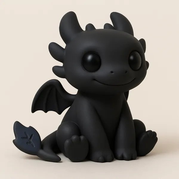 Figurine chibi dragon type Krokmou