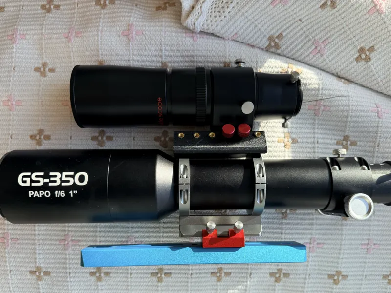 适用于ToupTek GS-350导星镜的导星镜底座